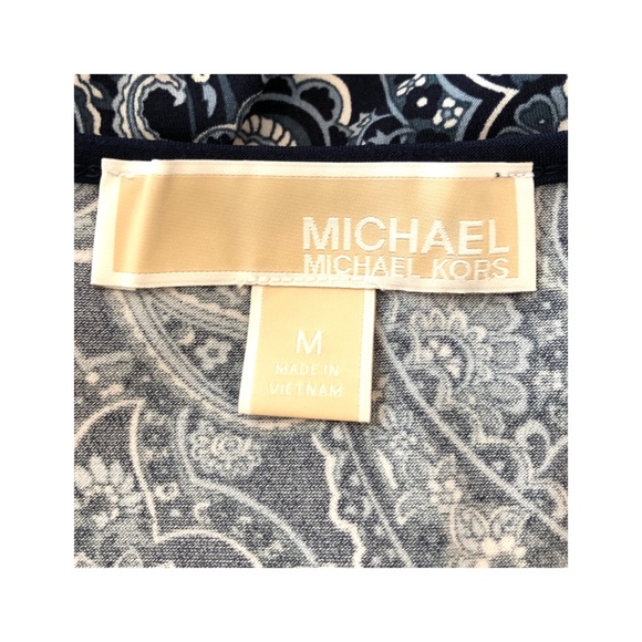 Michael Michael Kors Navy Paisley Pattern Dress - Picture 8 of 8